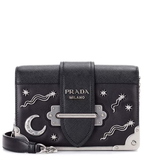 prada cahier small stars moon trunk crossbody bag black women's|Prada Cahier Moon And Stars Celestial Astrology Black Velvet .